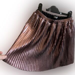 NEXT Rose gold shiny twirl shirt size 8YRS